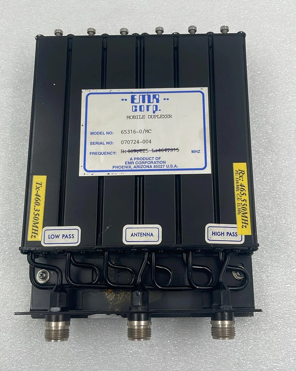 EMR corp 65316-0/MC Mobile Duplexer UHF