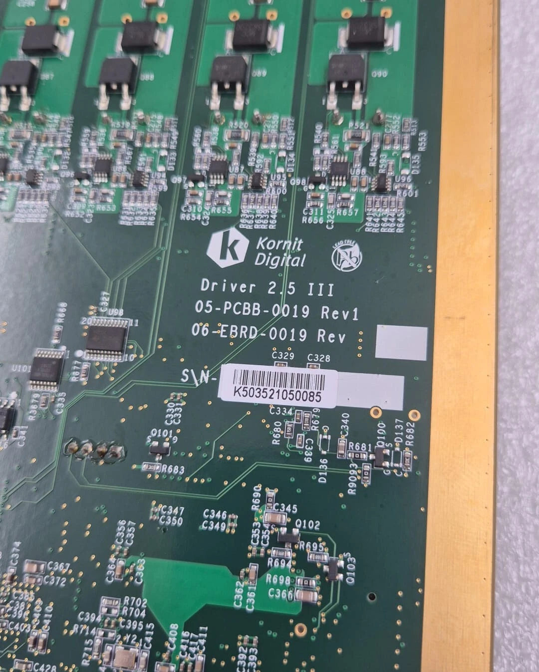 Kornit Digital Driver 2.5 III 06-EBRD-5035 05-PCBB-0019 06-EBRD-0019