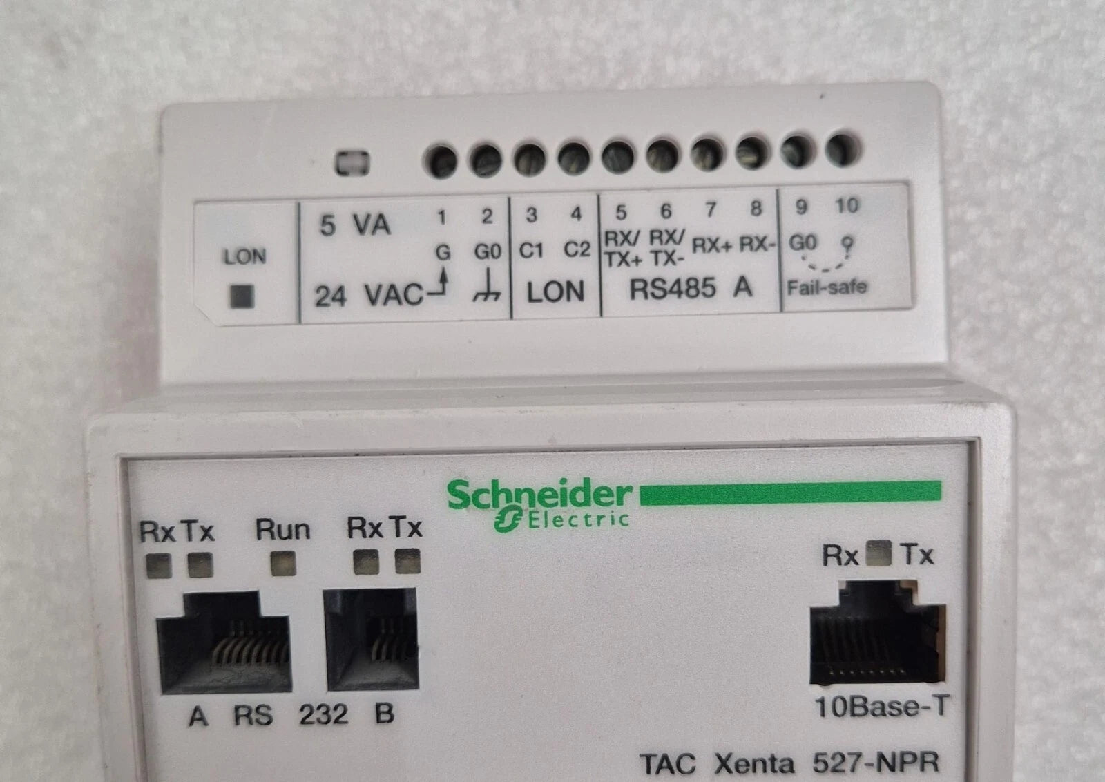 Schneider Electric TAC Xenta 527-NPR Programmable Controller IP / RS-232 / RS485