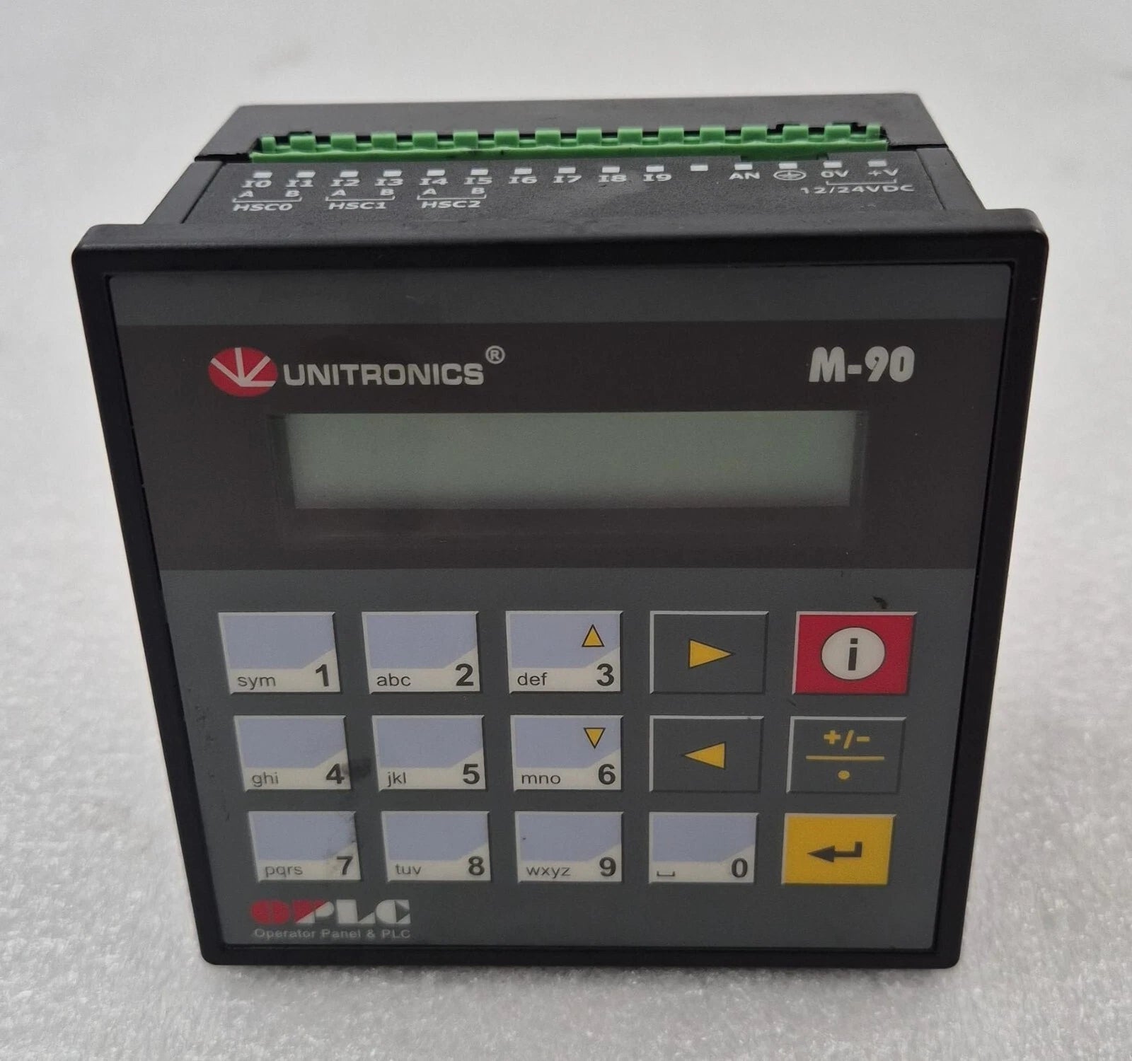 UNITRONICS M-90 OPLC Operator Panel & PLC M-91-2-R1-R1 Module **AS-IS**