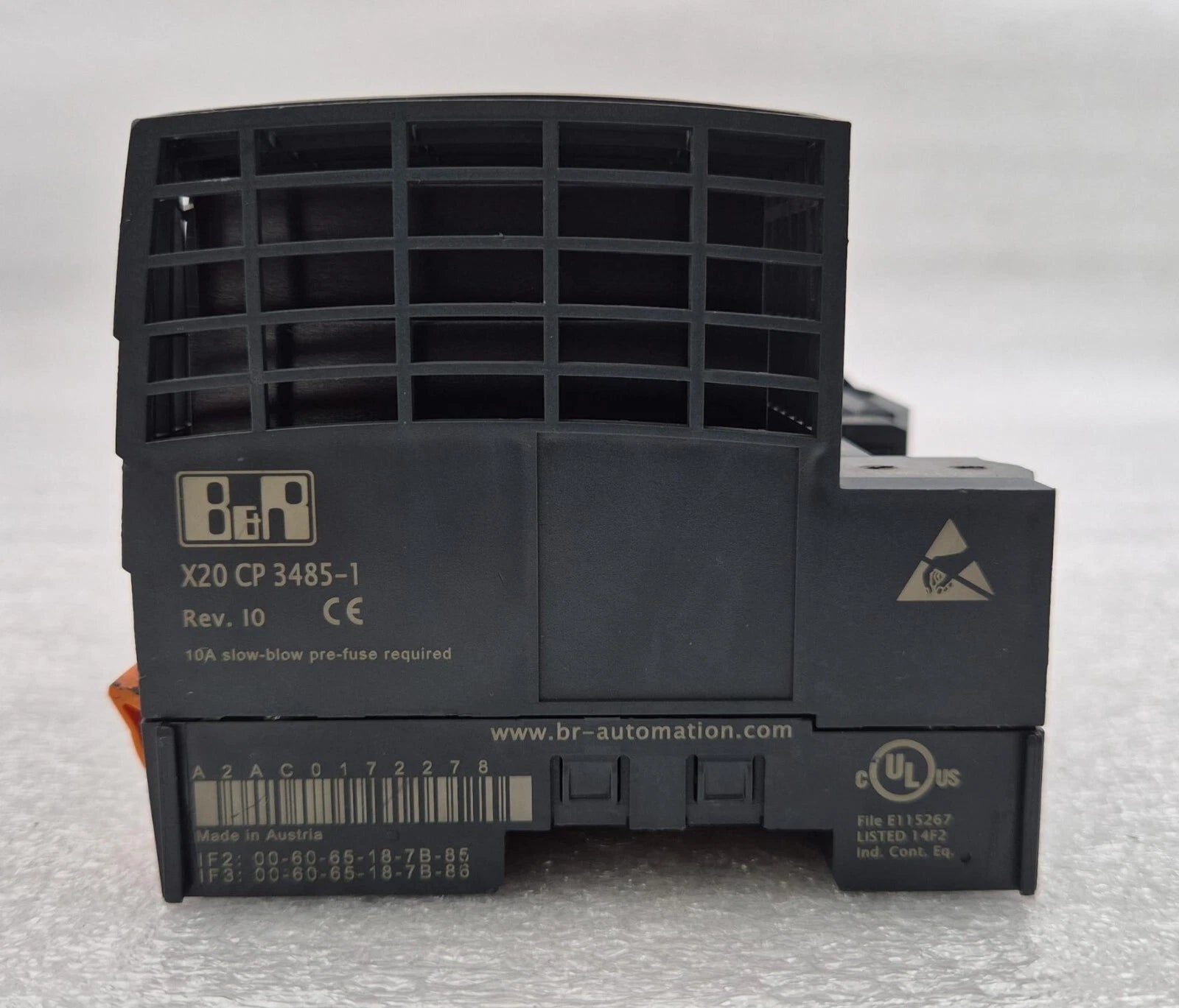 B&R Automation X20 CP 3485-1 Rev. I0 CPU Central Processing Unit Module #1