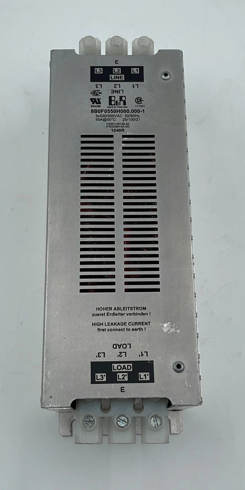 B&R Automation 8B0F0550H000.000-1 Power Module Line Filter Voltage Range