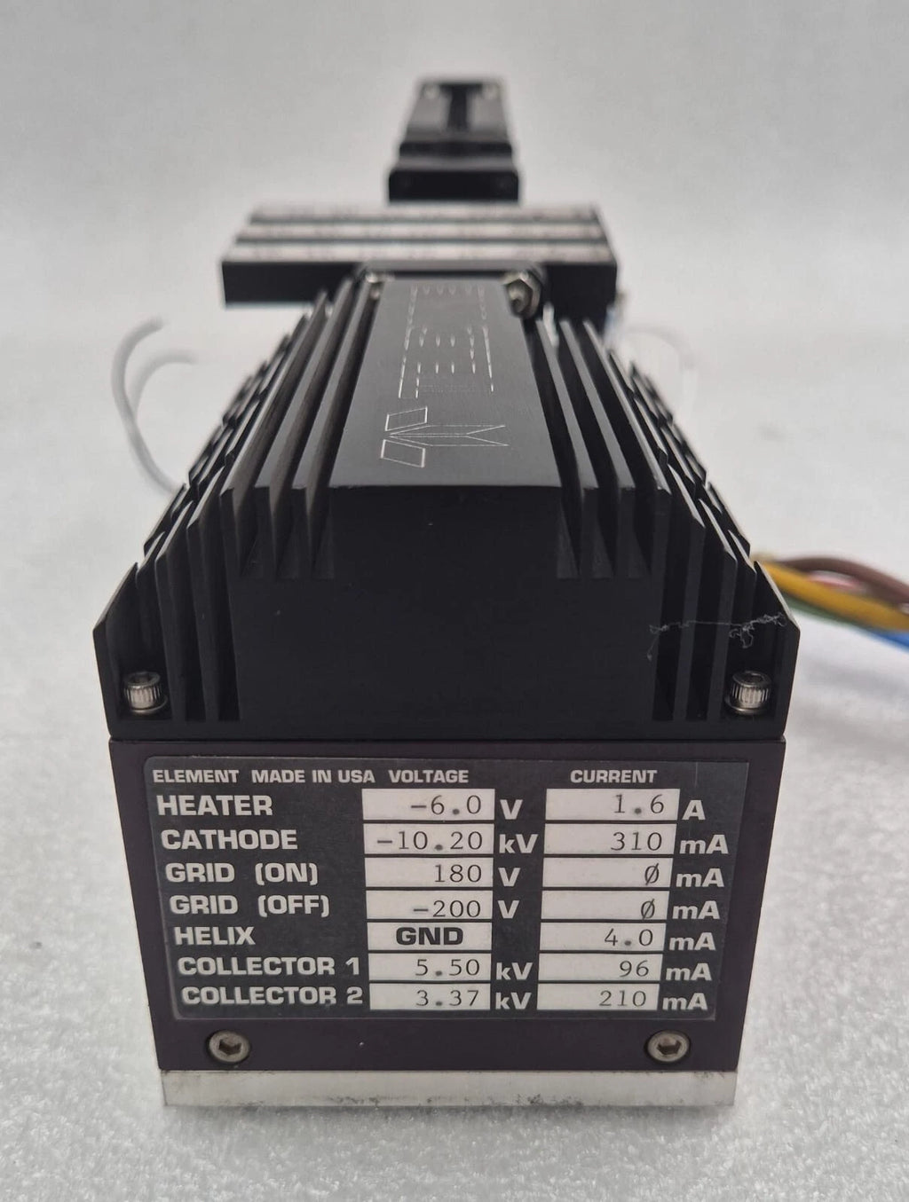 TELEDYNE MEC-5455E MFR 11312 Traveling Wave Tube Microwave Ampilifer