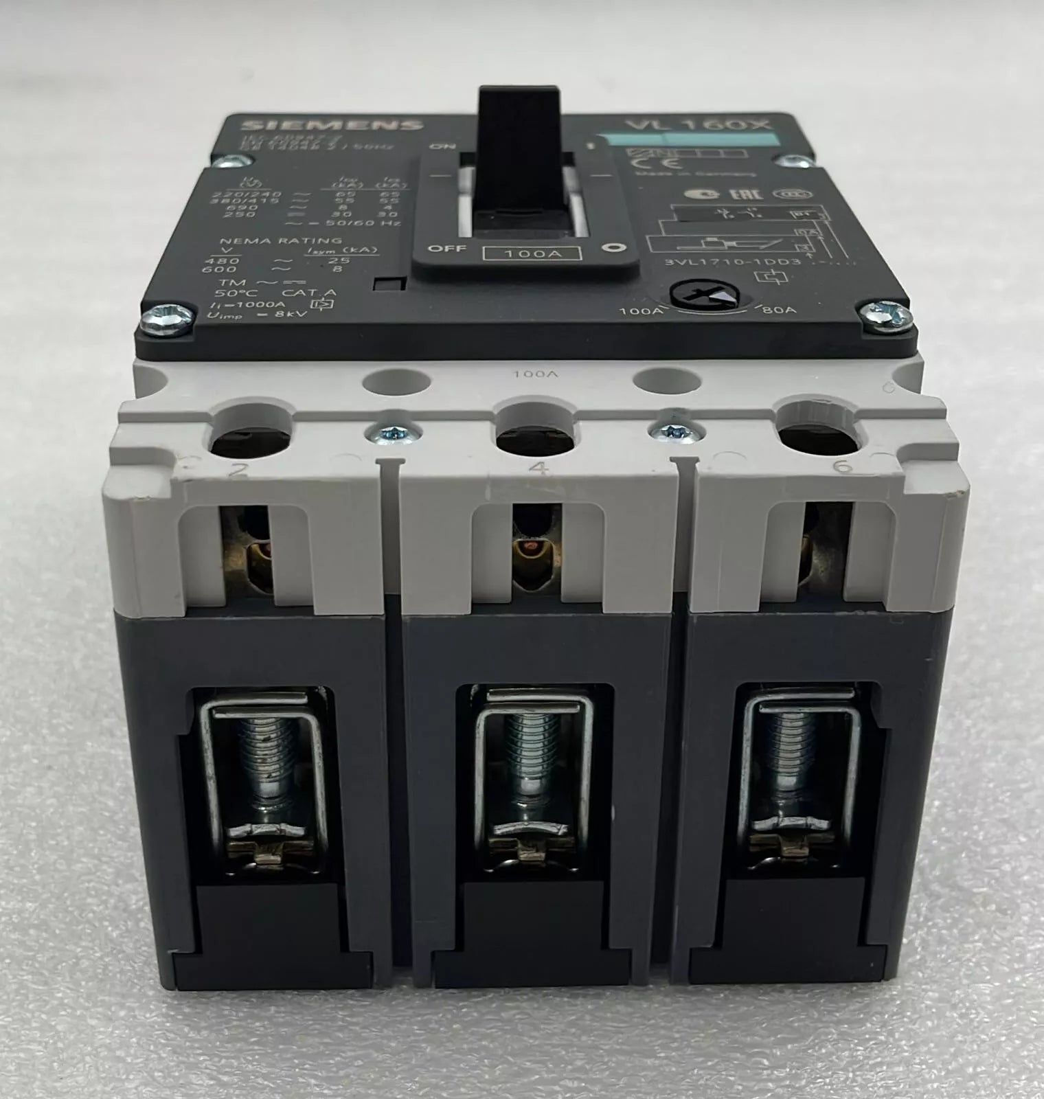 Siemens VL160X Circuit Breaker 3VL1710-1DD33-0AA0