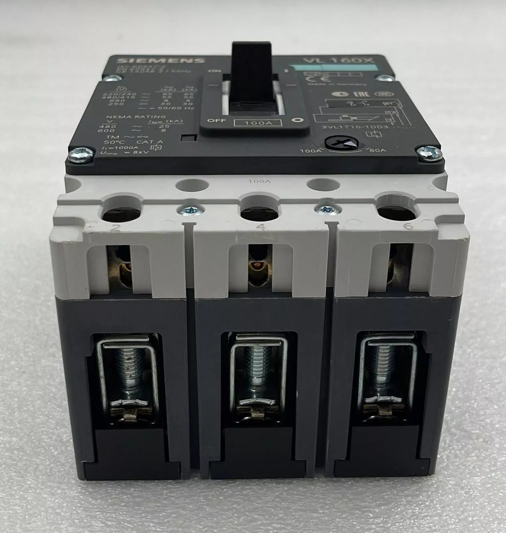 Siemens VL160X Circuit Breaker 3VL1710-1DD33-0AA0