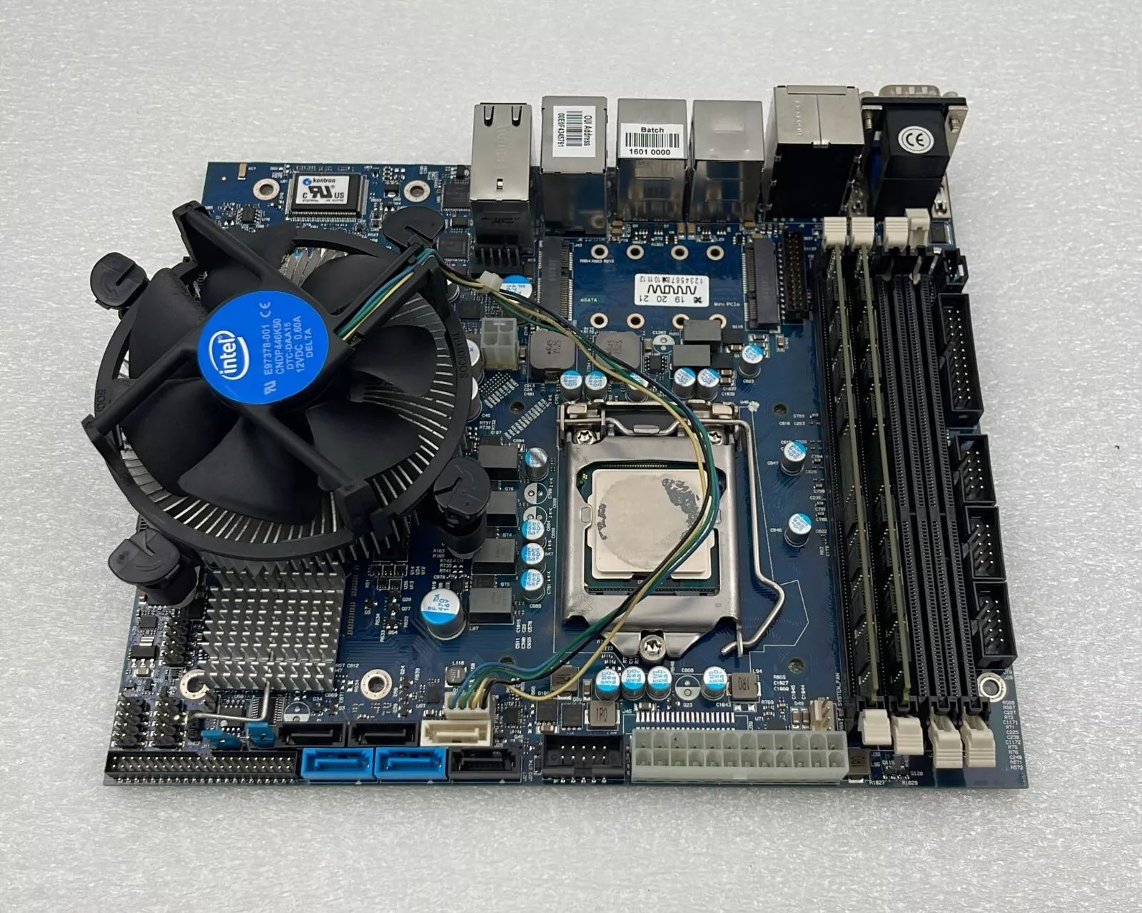 Kontron KTQ77/FLEX Industrial Motherboard PCB 30101611 W/ Intel i7-3770 3.4 GHz