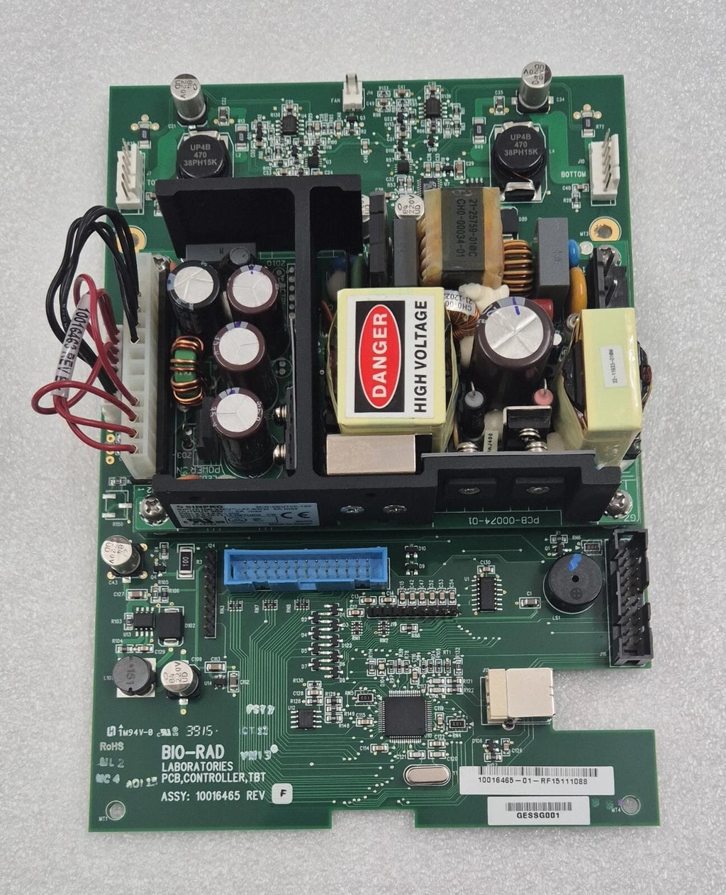 BIO-RAD PCB CONTROLLER TBT 10016465-01 W/ SINPRO SBU150-109 for CFX96