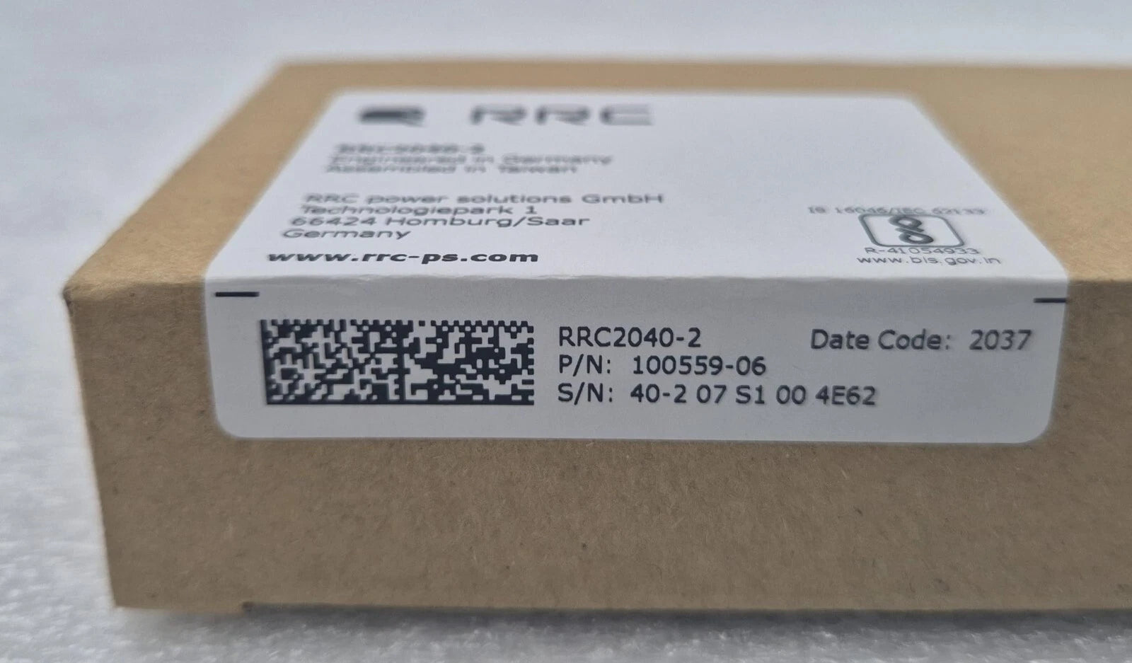 RRC RRC2040-2 100559 Rechargeable Smart Battery Pack Li-ion 10.8V 6900mAh 74.5Wh