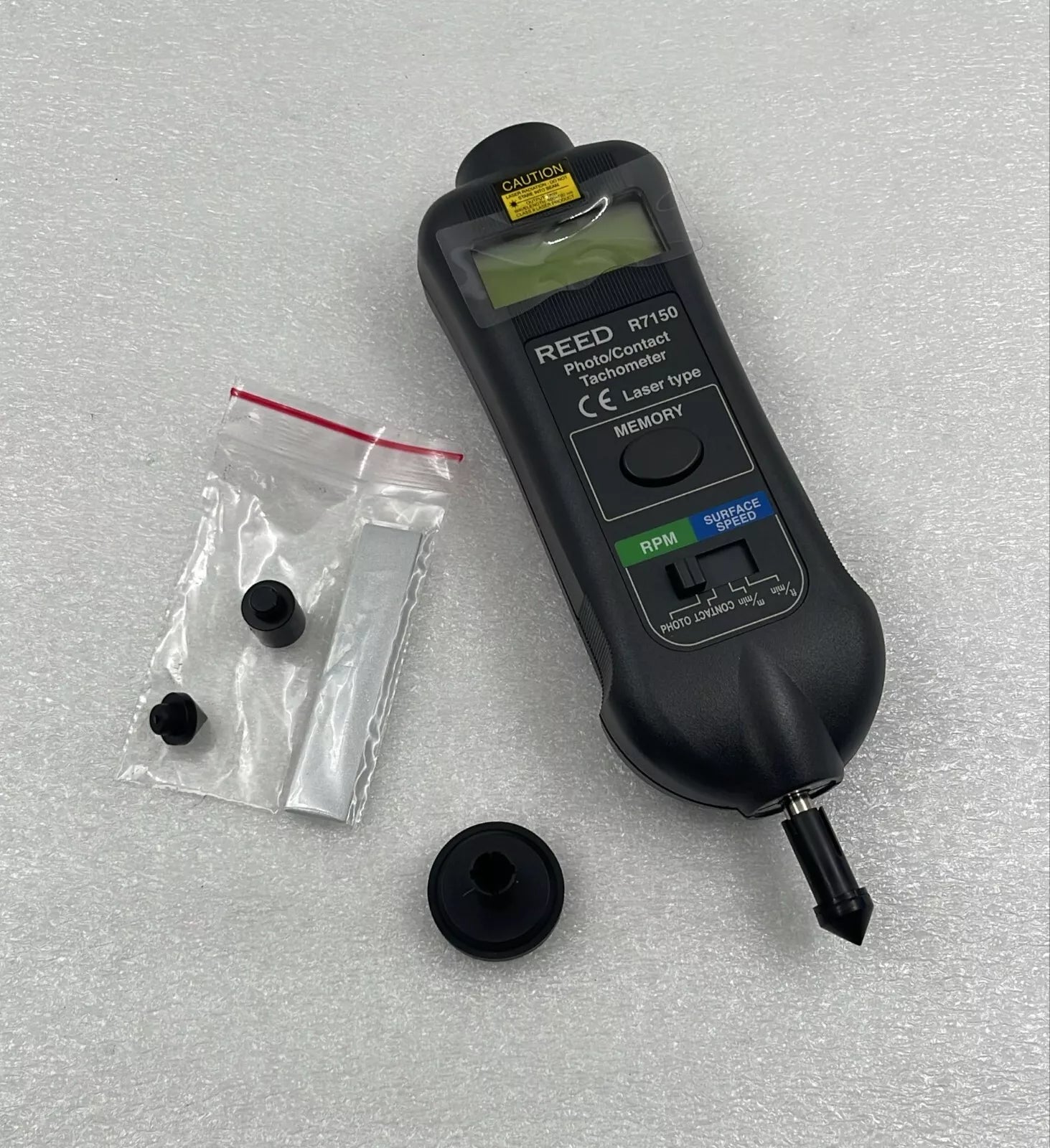 REED Instruments R7150 Professional Combination Contact / Laser Photo Tachometer