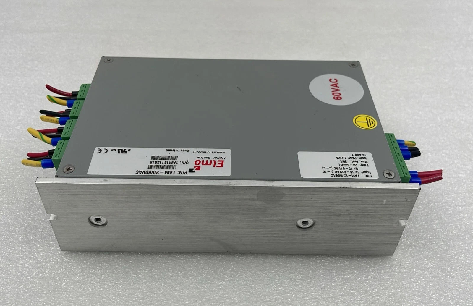 Elmo Motion Control TAM-20/60VAC Power Supply Module