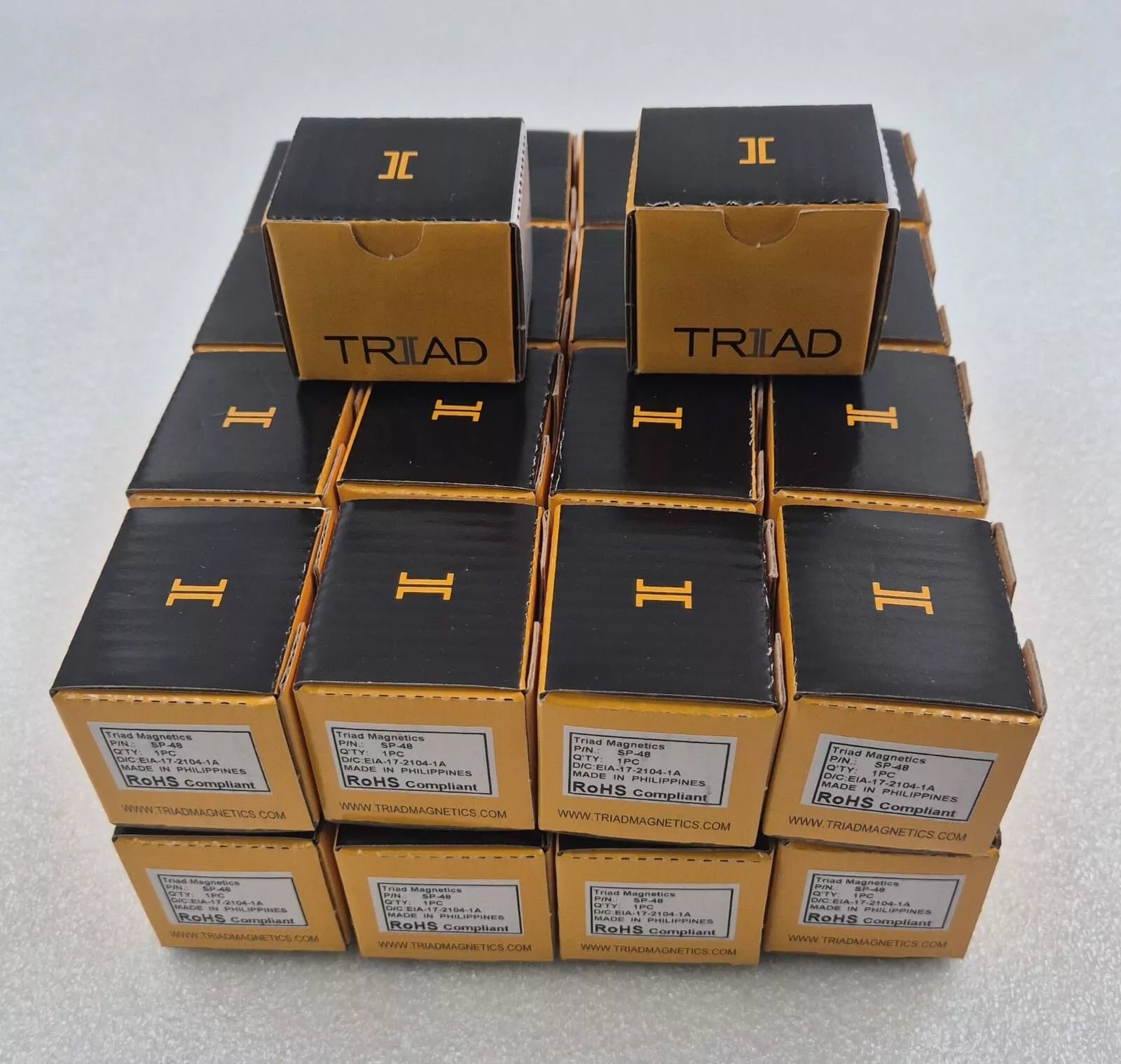 [LOT 34 PCS] NEW- TRIAD MAGNETICS TF5S21ZZ SP-48 Audio Transformer 7500Ohm 50MW