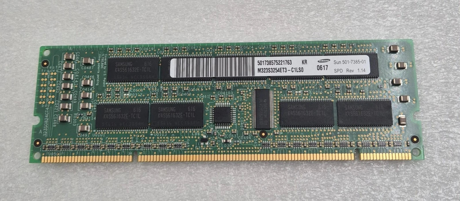 [LOT 18 PCS] Micron M323S3254ET3-C1LS0 Sun 501-7385-01 SDRAM 512MB PC100 ECC RAM