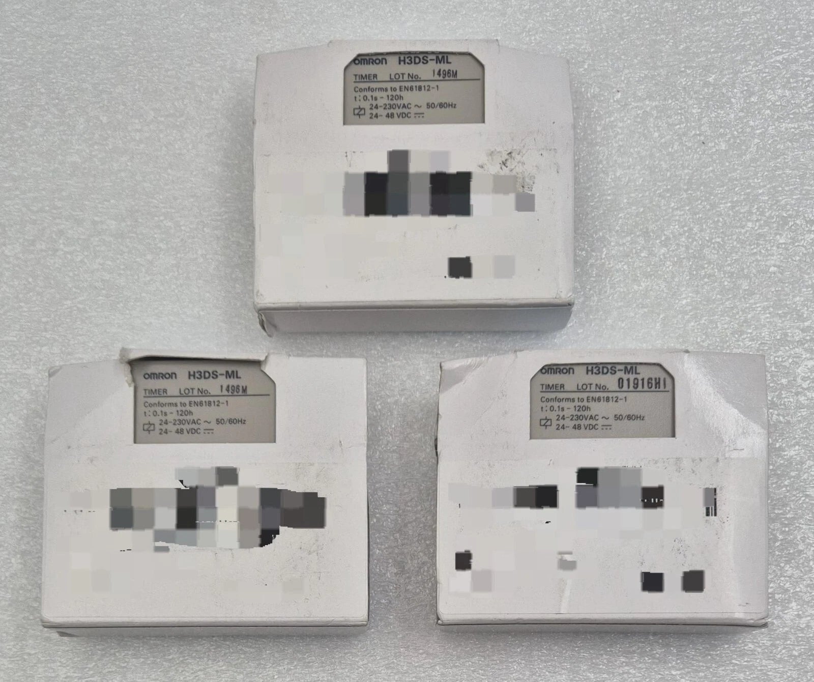 [LOT 3] NEW - OMRON H3DS-ML Timing Relay 0.1s-120h Solid-state Timer 24-48VDC