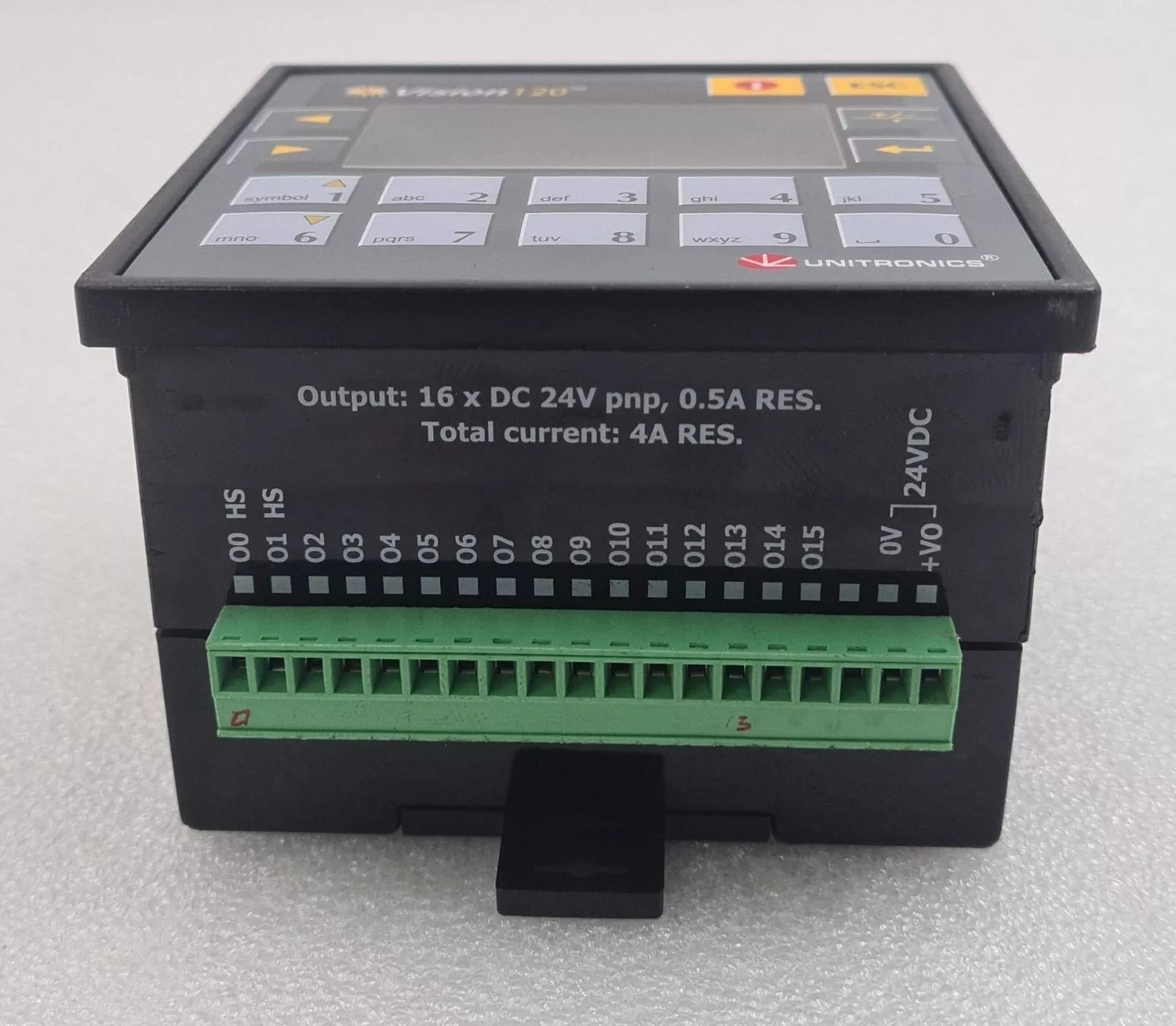 Unitronics Vision120 V120-22-T38 PLC & HMI 2.4" Screen Operator Panel Module