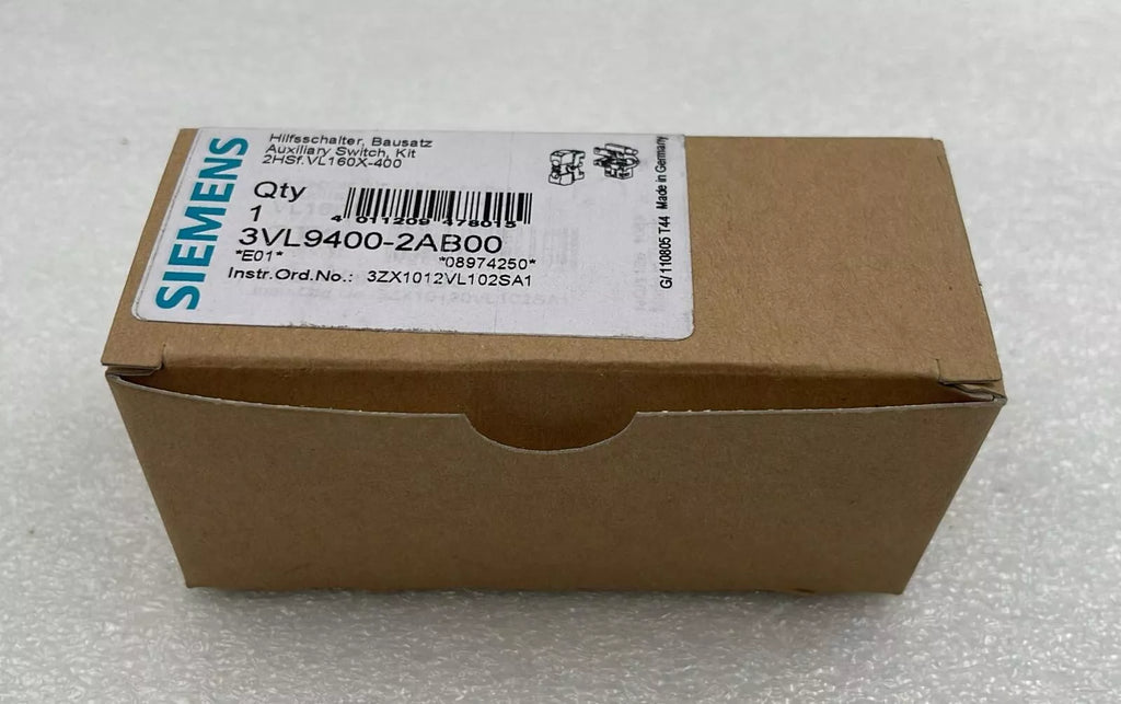 [LOT 2 PCS] NEW - Siemens 3VL9400-2AB00 Auxiliary Switch VL160X-400 KIT
