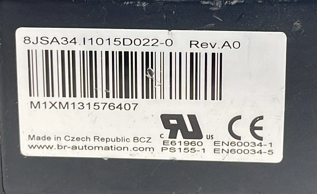 B&R Automation 8JSA34.I1015D022-0 Servo Motor 560VDC