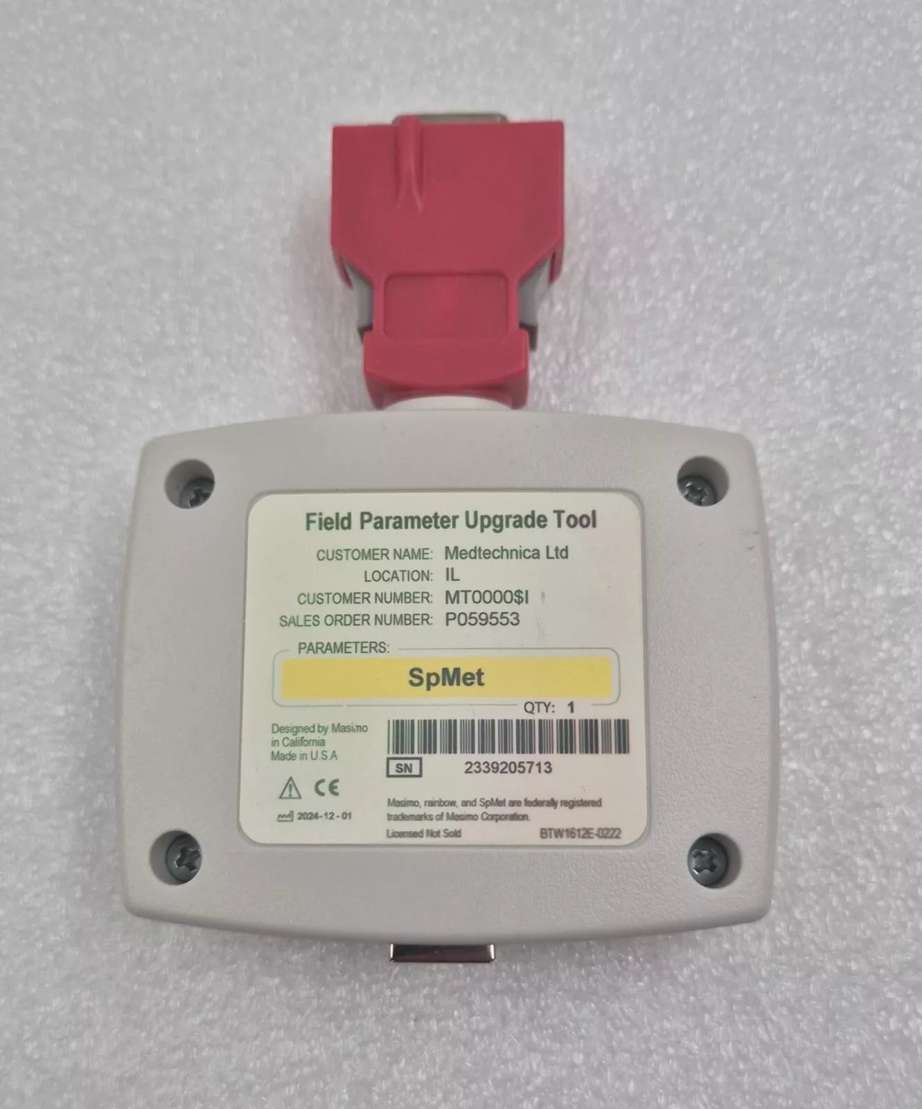 Masimo Rainbow Field Upgrader SpMet