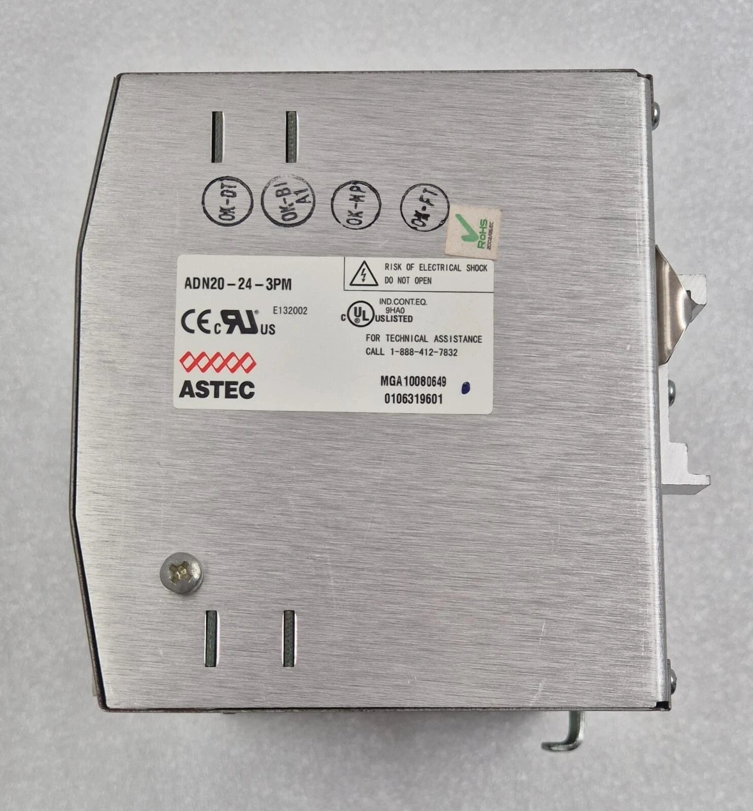 EMERSON ASTEC Power Supply ADN20-24-3PM 3PH 380/500VAC DIN MOUNT