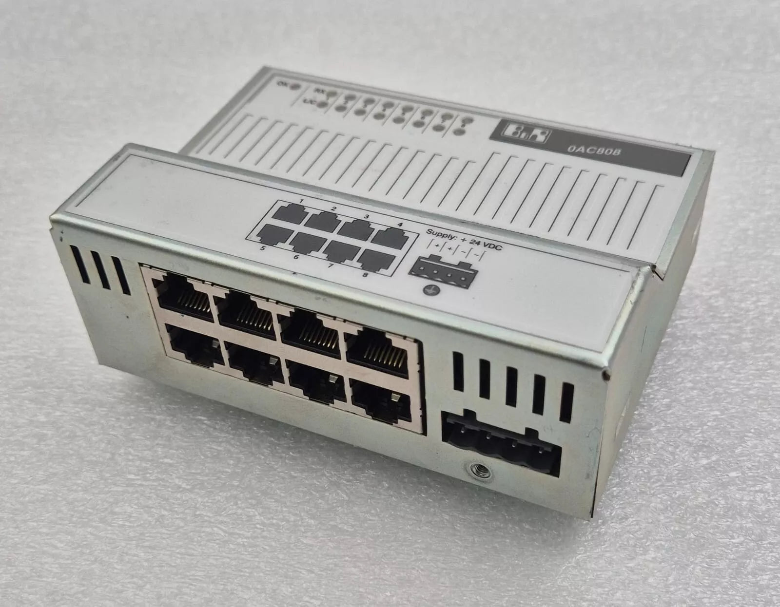 B&R Automation 0AC808 0AC808.9-1 Rev. D0 8-Port Industrial Ethernet Switch Hub