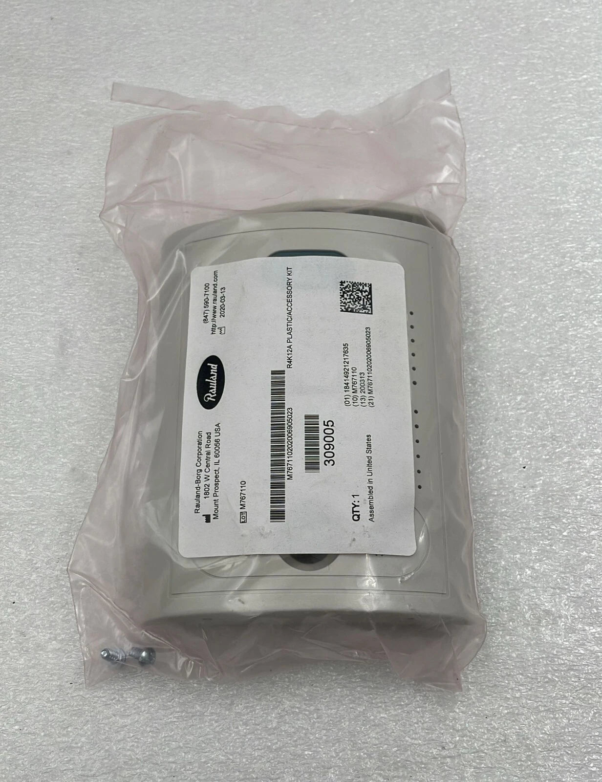 *NEW* Rauland R4K12A Single Bed Audio Station Plastic / Accessory KIT (ONLY)