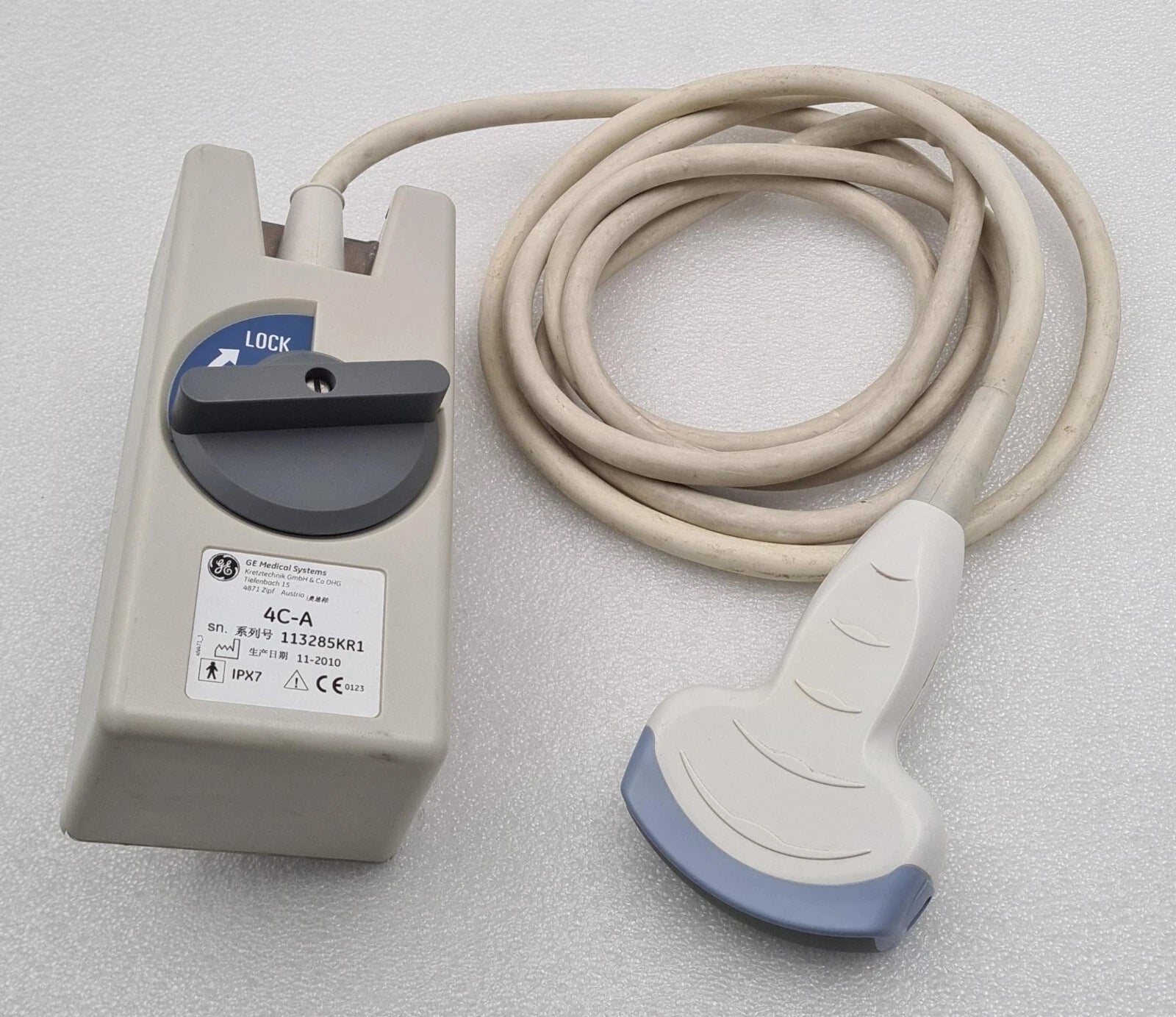 GE Medical 4C-A convex array ultrasound probe