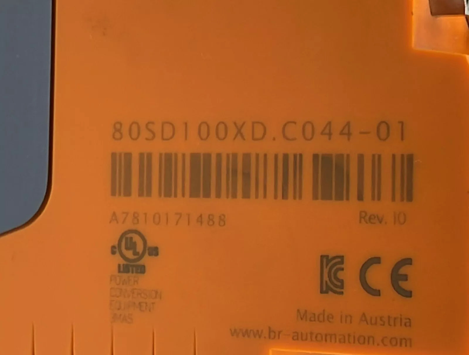 B&R Automation ACOPOS Micro 100D STEPPER Servo Drive 80SD100XD.C044-01 REV I0