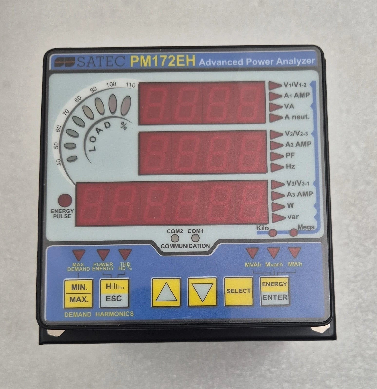 **NEW** SATEC PM172EH-N Advanced Power Analyzer Power Meter Panel