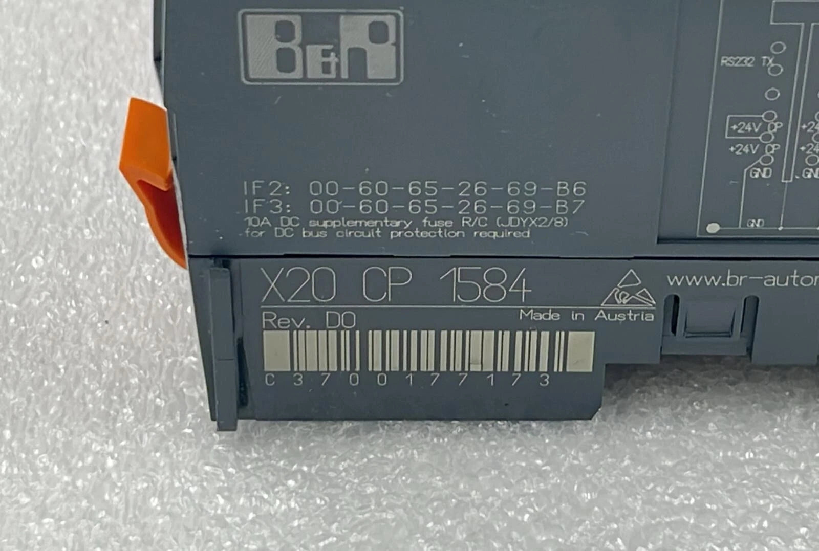 B&R Automation X20 CP 1584 Rev. D0 CPU Central Processing Unit Module