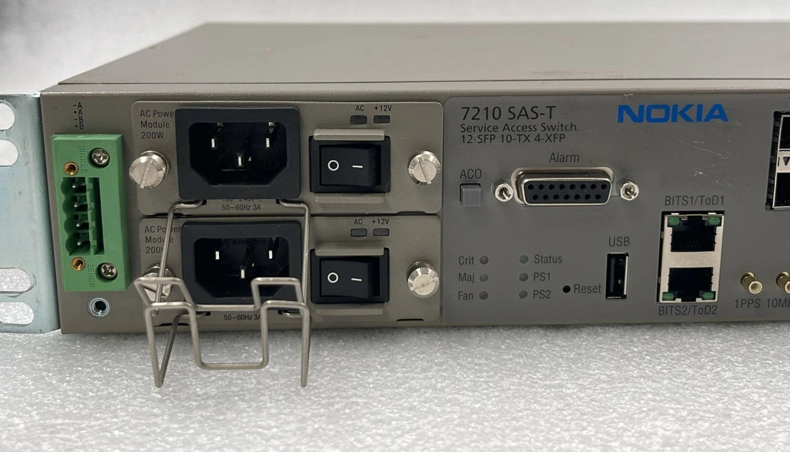 Nokia Alcatel-Lucent 7210 SAS-T Service Access Switch 12-SFP 10-TX 4-XFP