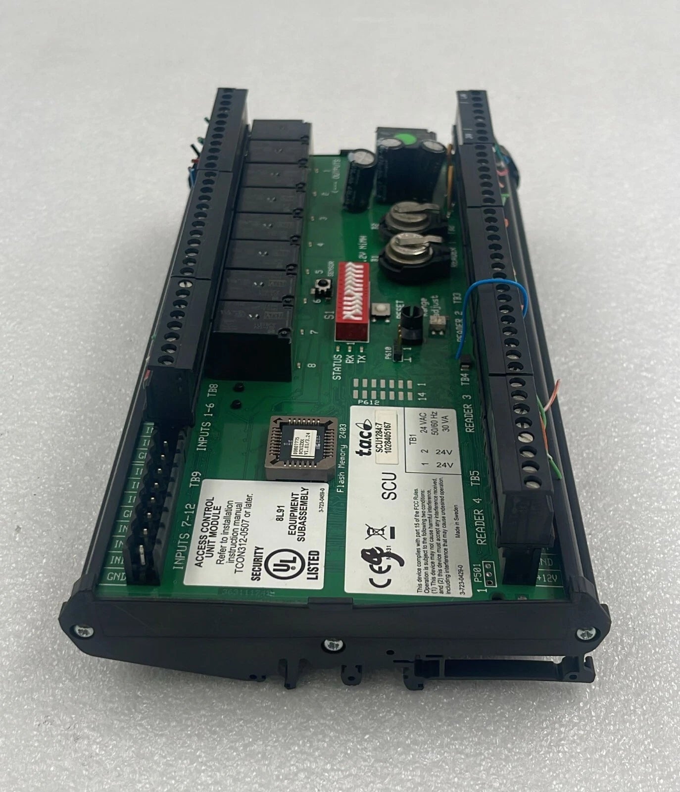 T.A.C SCU1284:7 Access Control Unit Module SCU12842 24 Vac 50/60 Hz 30 VA