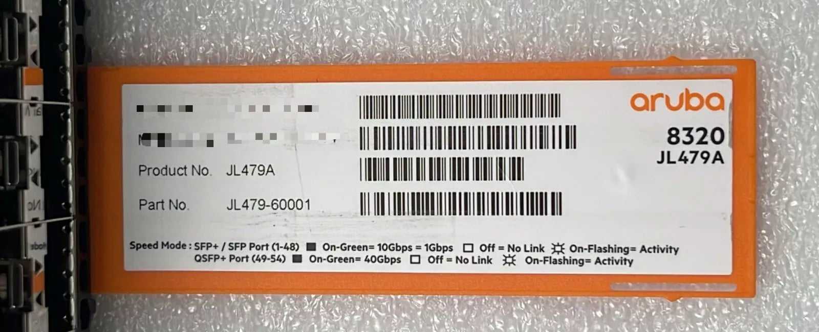 HPE Aruba 8320 JL479A 48Port 40G QSFP+ Networking High Performance Switch Bundle