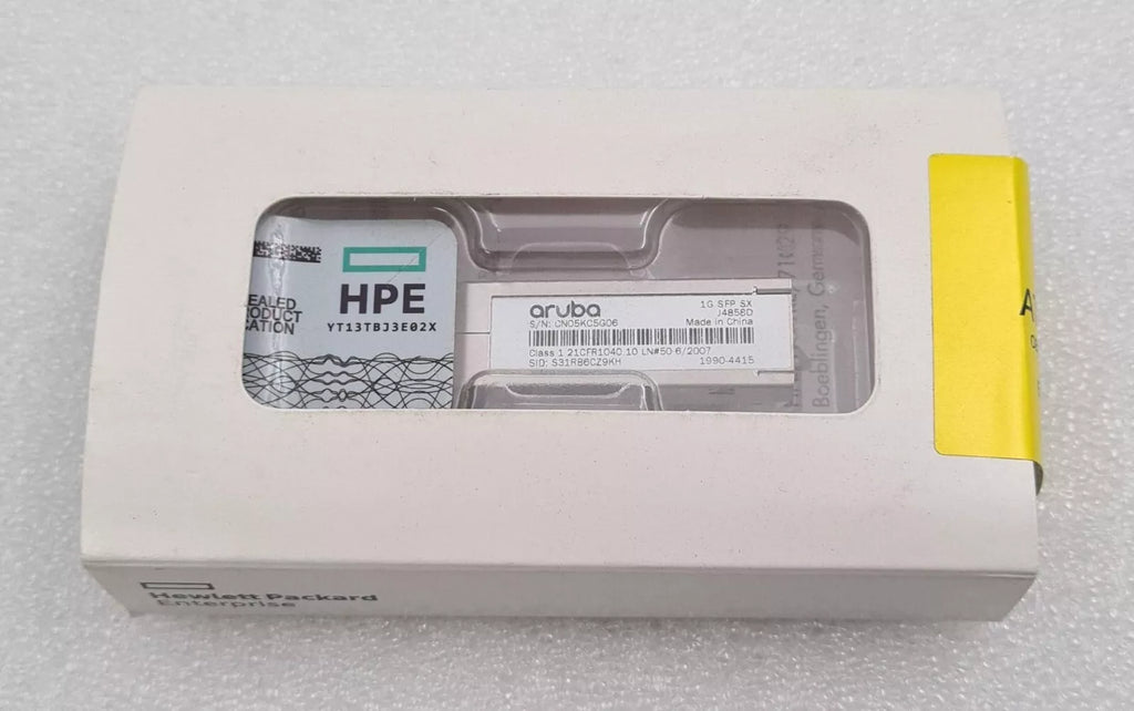 NEW SEALED - HPE Aruba J4858D 1990-4415 1G SFP LC SX 500m MMF XCVR Transceiver