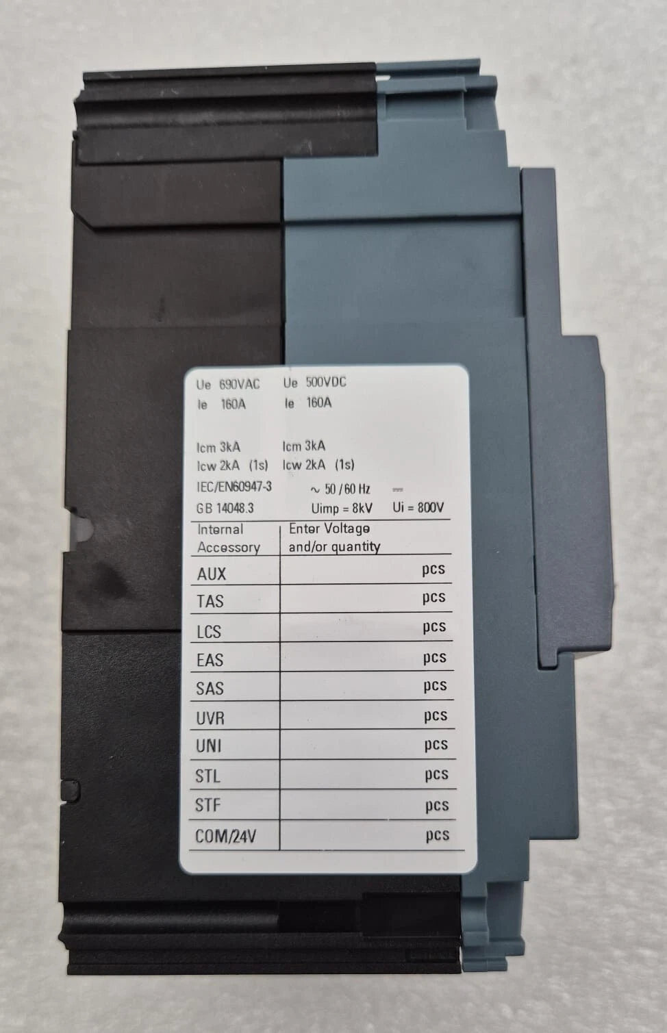 *NEW* Siemens 3VA1116-1AA36-0AA0 Switch disconnector FRAME 160