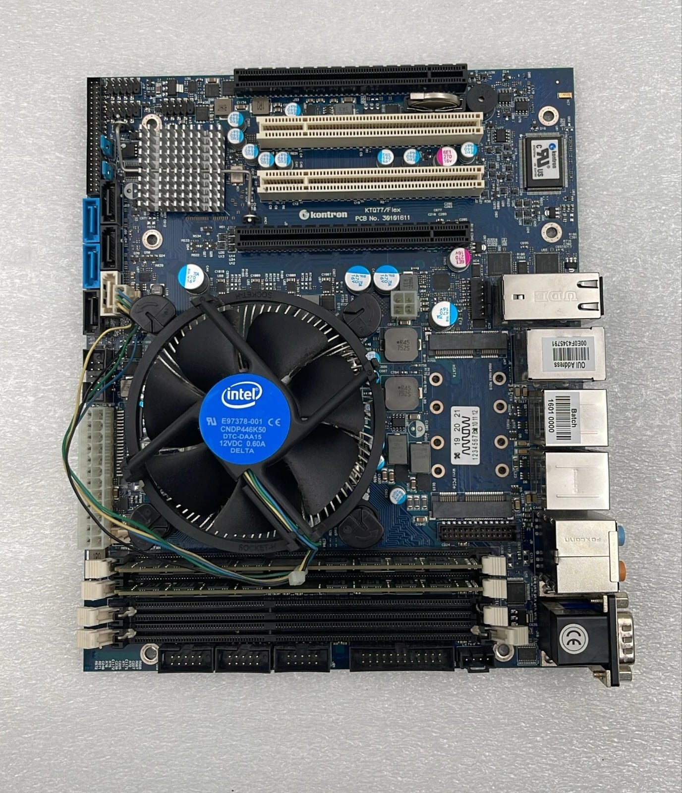 Kontron KTQ77/FLEX Industrial Motherboard PCB 30101611 W/ Intel i7-3770 3.4 GHz