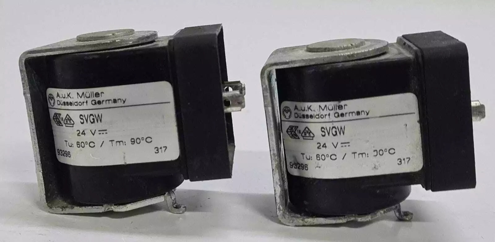 [LOT OF 5] AUK Muller SVGW 93296 24V V 24-022 5698 247 Solenoid Coil