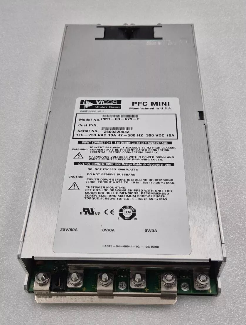 VICOR PFC MINI PM1-03-679-2 Power Supply 115-230VAC 10A