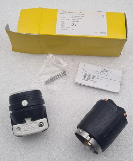 Hubbell CS8265C twist lock connector 50A 250V industrial power plug