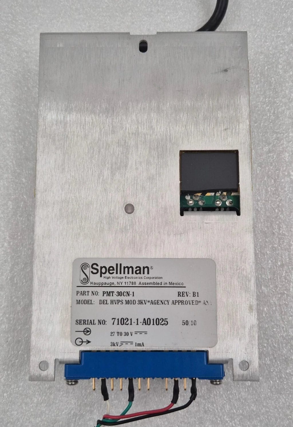 Spellman BERTAN PMT-30CN-1 0-3KV HIGH VOLTAGE POWER SUPPLY DEL HVPS MOD 3KV