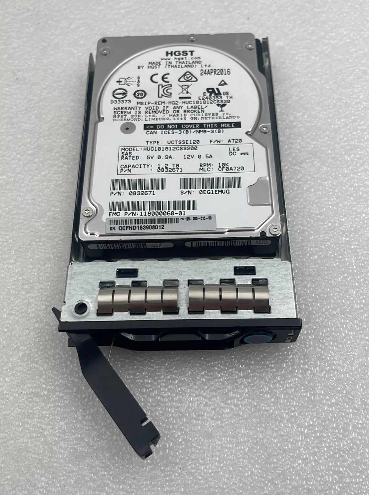 [LOT OF 4] HGST HUC101812CSS200 1.2TB 10K SAS 2.5 Hard Drive 0B32671 HDD