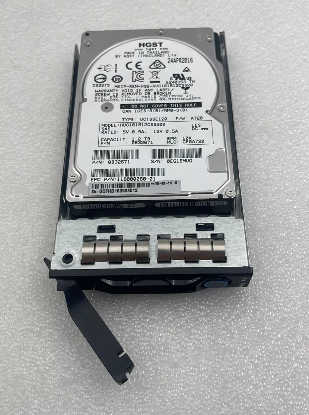 [LOT OF 4] HGST HUC101812CSS200 1.2TB 10K SAS 2.5 Hard Drive 0B32671 HDD