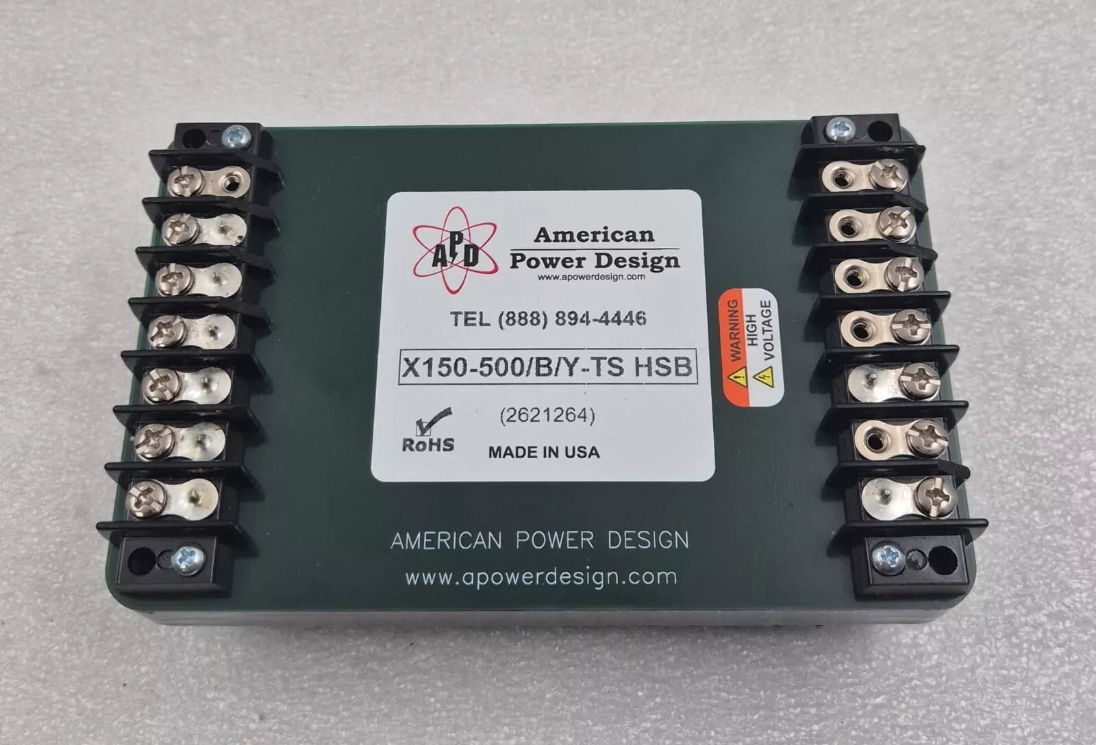 AMERICAN POWER DESIGN POWER SUPPLY X150-500/B/Y-TS HSB