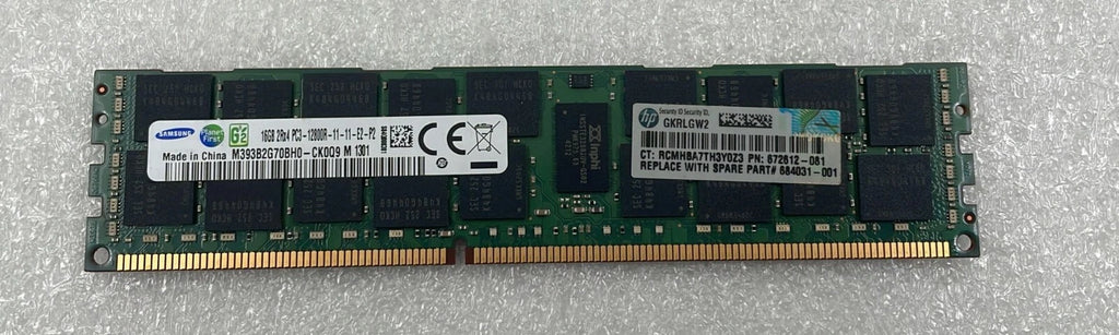[LOT 15] SAMSUNG 16GB 2Rx4 PC3-12800R DDR3 M393B2G70BH0-CK0Q9 Server Memory RAM