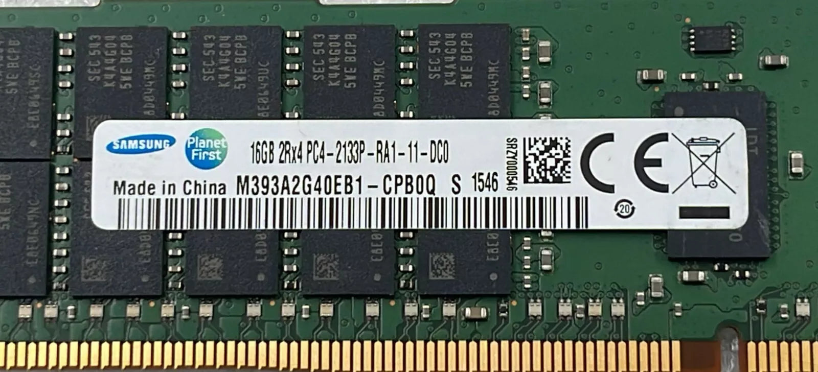 [LOT 16 PCS] Samsung 16GB 2Rx4 PC4-2133P M393A2G40EB1-CPB0Q RAM HP 752369-081