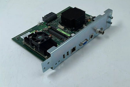 Kontron 801-138 771-119-D0 embedded industrial control board with heatsink and I/O ports