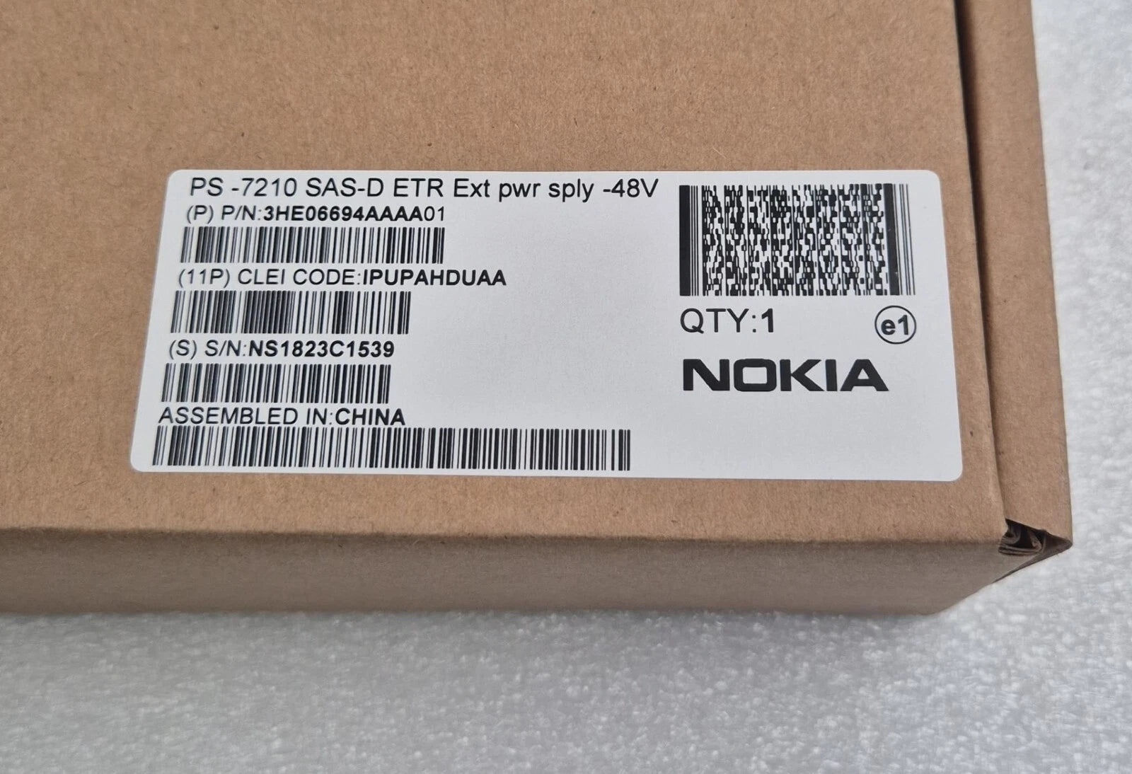 *NEW* NOKIA PS-7210 Alcatel-Lucent 3HE06694AA 7210 SAS-D ETR Ext pwr sply 48V