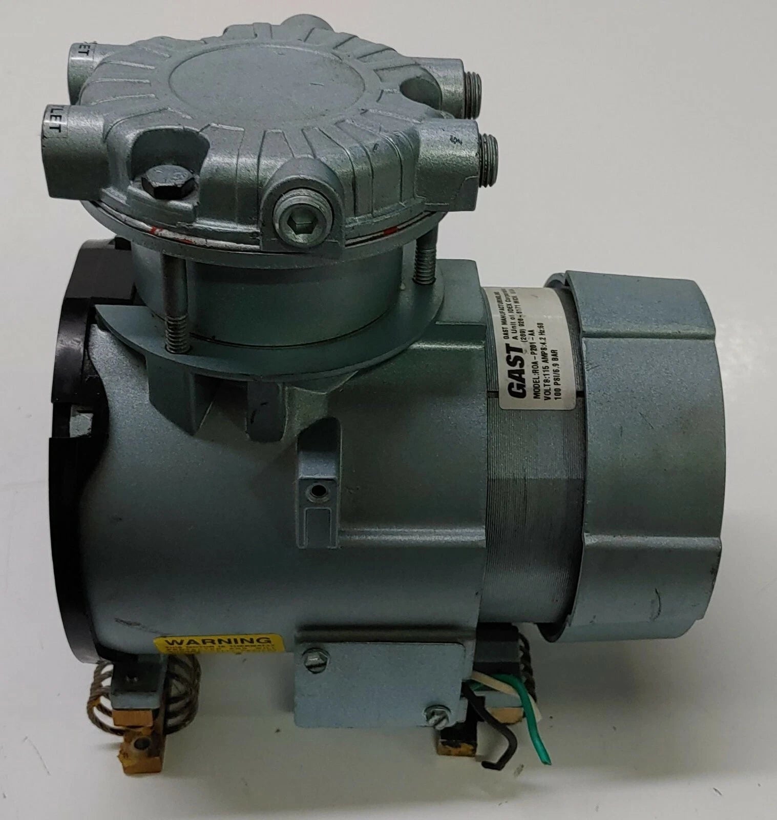 ROC-R GAST Model: ROA-P201-AA 115Volts 4.2Amps 60HZ 100PSI/6.9BAR ROCK-R