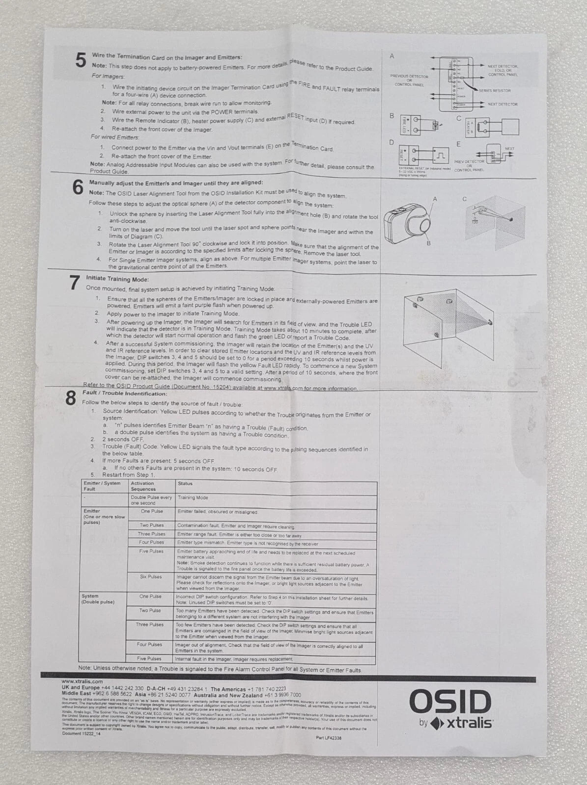 Xtralis OSID Smoke Detector OSI-90 Open-area Imaging Detection 24V