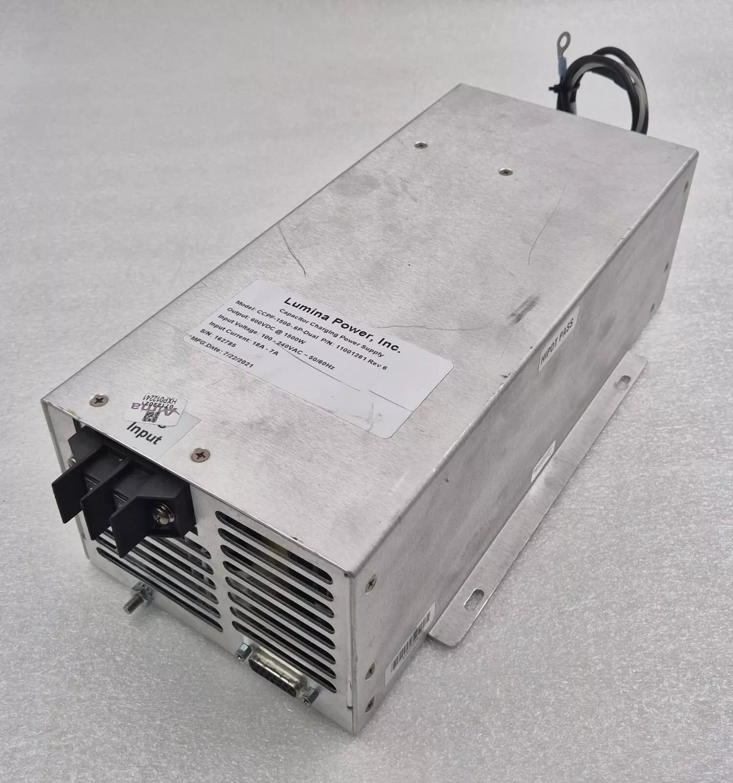 Lumina CCPF-1500-.6P-Dual 11001261 Capacitor Charging Power Supply 600V 1500W