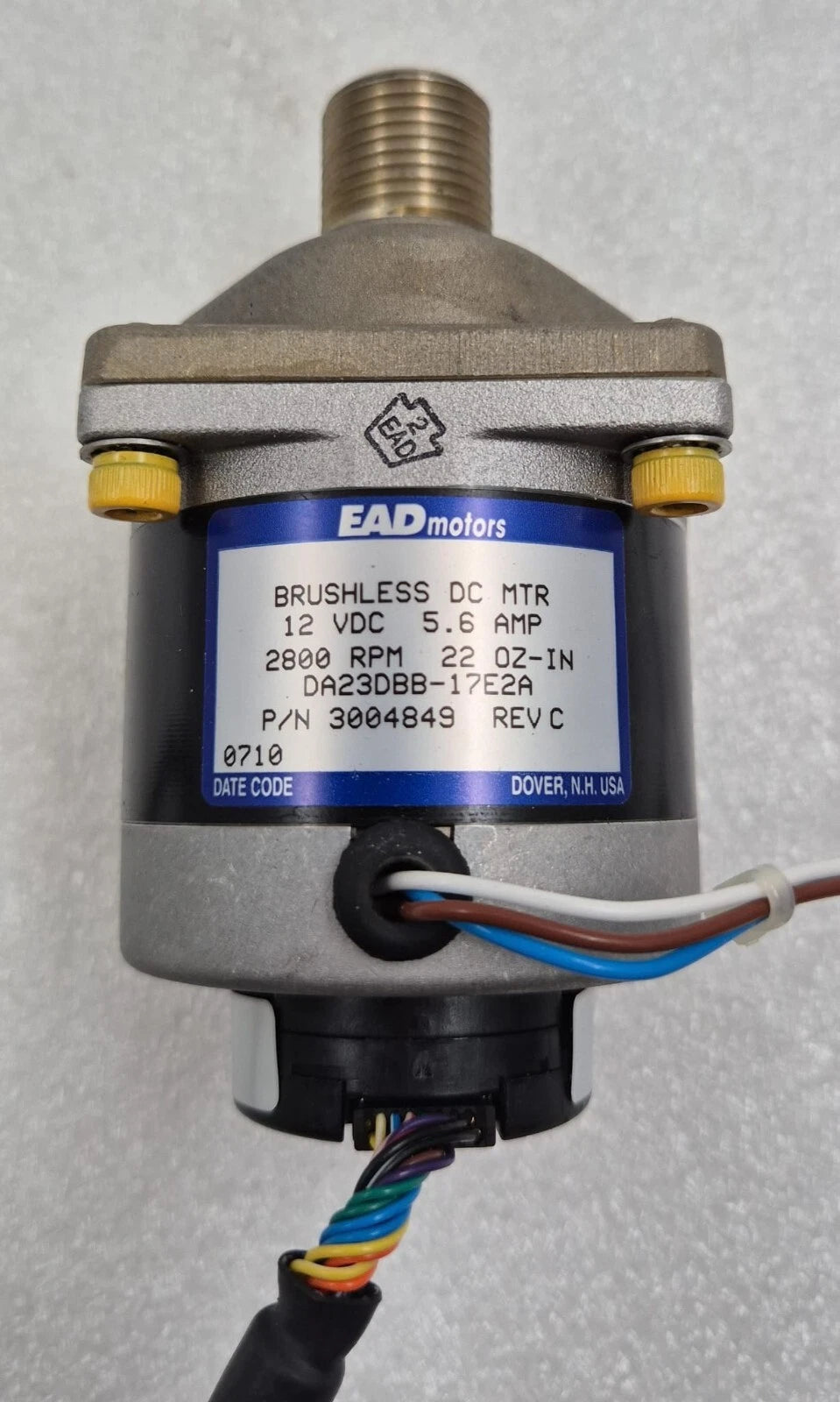 EAD Motors Brushless DC MTR Motor DA23DBB-17E2A 3004849 12VDC 5.6 AMP 2800 RPM
