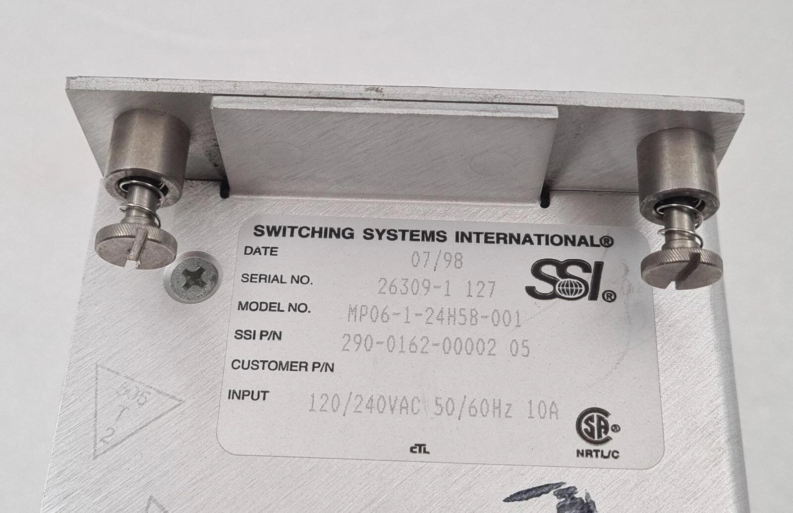 SSI Switching Power Supply MP06-1-24H5B-001 290-0162 Waters Alliance 2690 2695